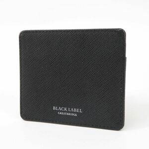 150s BLACK LABEL CRESTBRIDGE ブラックレーベル・クレストブリッジ カードケース ブラック ※中古