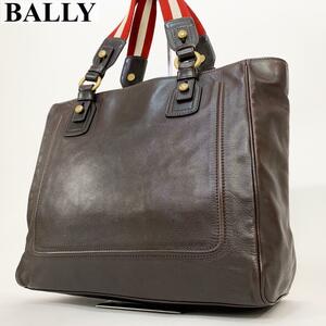 美品 A4収納可能 BALLY バリー トートバッグ バック ショルダーバッグ トレスポ 肩掛け可能 オールレザー 肩掛け可能 カバン 鞄 メンズ