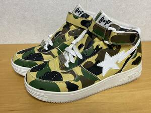 1st camo A BATHING APE アベイシングエイプ BAPE STA ベイプスタ スニーカー レザー ファーストカモ 猿迷彩 27cm US9