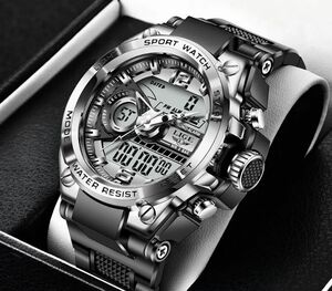 ■未使用-新品■デザインデジタル腕時計！シルバー スポーツ カシオ CASIO 機械式 防水 海外モデル 正規品 クロノグラフ G-SHOCK PROTREK