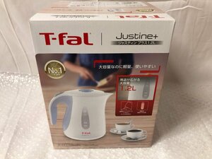 k150*80 【未使用品】 T-Fal ティファール 電気ケトル 1.2L ジャスティン プラス スカイブルー KO4904JP