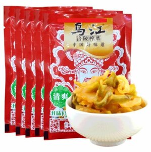 烏江搾菜 清爽搾菜 鮮脆搾菜絲 清爽味 80g*5袋 ザーサイ 送料無料