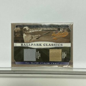 【ポール・モーリー】MLB/殿堂2002/Fleer/Authenthic George Brett Ballpark Classics/ジャージ&スタジアムシート座席/r6041808