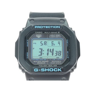 ▼▼ CASIO カシオ メンズ腕時計 電波ソーラー デジタルウォッチ G-SHOCK Gショック GW-M5610BA ブラック×ブルー やや傷や汚れあり