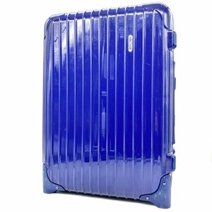 リモワ RIMOWA サルサ スーツケース 35L 2輪 ブルー 青 857.52.10.4 1～3泊 旅行 トラベル 機内持ち込みサイズ 6-2-010
