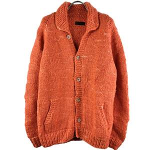 RAIF ADELBERG(レイフ) Patched Sleeve Cashmere Knit Cardigan 定価40万 (orange)