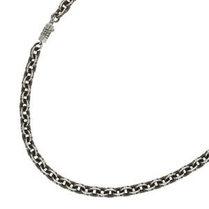 クロムハーツ Chrome Hearts PAPER CHAIN 18/ペーパーチェーン18inch サイズ:18inch シルバーネックレス 中古 NO05