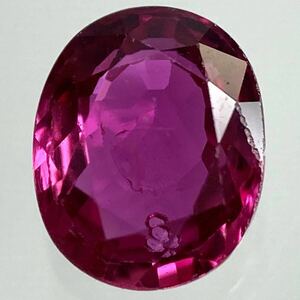 〔天然ルビー0.524ct〕a 約5.31×4.32mm ルース 裸石 corundum コランダム RUBY 宝石 ジュエリー テDE0