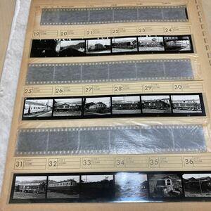 鉄道ネガ　路面電車 　古い写真フィルム28コマ　ベタ焼き写真28枚　昭和35年　