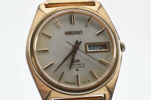 稼働品 セイコー LM ロードマチック デイデイト ゴールド 5606-7000 自動巻き メンズ 腕時計 SEIKO