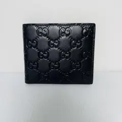 美品　レア　GUCCI  札入れ ブラック グッチシマ  イタリア