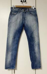 美品☆[DIESEL] 定価52,800 THOMMER-T 0870N jogg ストレッチスリム ジョグジーンズ インディゴデニムパンツ 30 メンズ ディーゼル