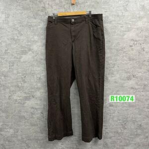 Lee リー チノパンツ ブラウン ジップフライ 16SHORT 実寸W36in COY-L947-024 USA 海外輸入 古着 R10074