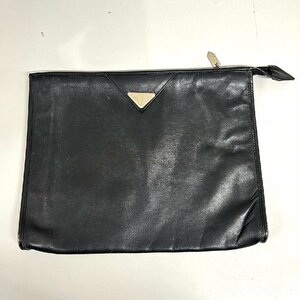 【31】1円～ YSL イブサンローラン ブリーフケース ビジネスバッグ レザー ブラック 現状品