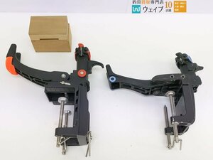 第一精工 スーパーラーク、ダイワ パワーホルダー GX-160R 等 竿受け ロッドキーパー 添木付き 計2点セット ジャンク品