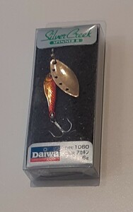 【未使用】 Daiwa フィッシング ルアー TYPE:1060 アカキン 6g Silver Creek SPINNER R 釣り ダイワ