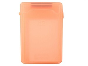 3.5インチ ハードディスク 保護ケース ボックス 収納箱#オレンジ