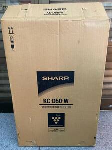 未使用 加湿空気清浄機 2013年製 SHARP シャープ KC-D50-W 高濃度プラズマクラスター7000 ホワイト系 家電 240401-102