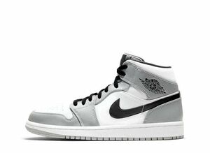 Nike GS Air Jordan 1 Mid "Light Smoke Grey/Black/White" 23cm 554725-092