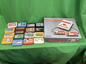 【激レア】 任天堂　ファミコン本体　箱あり ファミコン　カセット16本まとめ売り　ツインビードクターマリオ　本体動作未確認　FC 