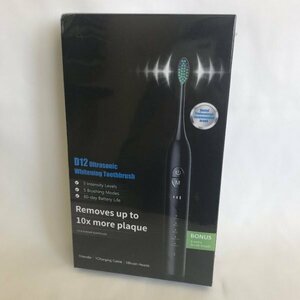 ☆未開封☆超音波 電動歯ブラシ 充電式 替えブラシ6本 D12 Ultrasonic Whitening toothbrush 29 00088