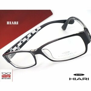 即決★眼鏡一式☆度入レンズ込★designメガネ★ HIARI (ひおり) Eyewear グリルアミドTR-90 Black 度付き/度なし/伊達メガネ【メガネ通販