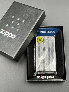 (10081)ZIPPO/ジッポ　MILD SEVEN/マイルドセブン　スリム　ジッポー　喫煙具　着火未確認　現状品　【ジャンク】