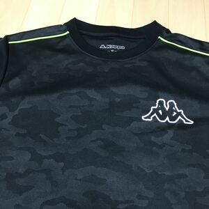 a23 カッパ Kappa 半袖 Tシャツ　メンズ　mサイズ 黒色　スポーツウェア