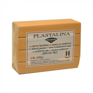 MODELING CLAY(モデリングクレイ)　PLASTALINA(プラスタリーナ)　粘土　ゴールデンオーチャー　1Pound　3個セット /a