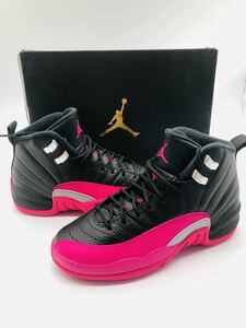 国内正規品 未使用 NIKE AIR JORDAN 12 RETRO GG 22.5cm /US3.5Y ウィメンズ レディース ナイキエアジョーダン 12 黒ピンク black pink