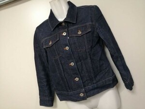 jjyk3-1695 ■ JILLSTUART ■ ジルスチュアート デニムジャケット ジージャン Gジャン 紺 ネイビー S