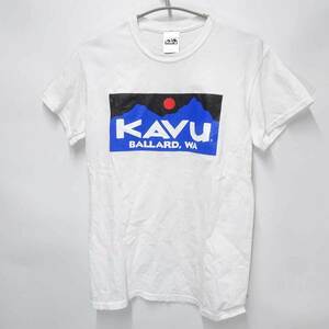 【中古】カブー 半袖 Tシャツ S ホワイト メンズ KAVU ロゴプリント