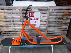 スノースクート BMX モトクロス SMX製 SS板 純正 グレーボード付き ジックジャパン 前後セット 橙色 オレンジ 限定在庫！