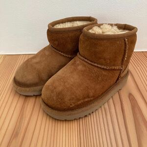 UGG CLASSIC MINI ムートン ブーツ アグ ブラウン 15㎝ キッズ