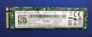 UNION MEMORY LENSE30256GMSP/256GB/M.2 2280 NVMe SSD/動作確品