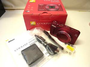 1円～!! Nikon COOLPIX ニコン コールピクス デジタルカメラ S9700 赤
