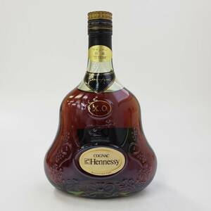 M37754(061)-596/TN18000　酒　Hennessy X.O COGNAC ヘネシー コニャック ブランデー グリーンボトル ゴールドキャップ 40％ 700ml