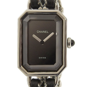 シャネル CHANEL プルミエール レディース クォーツ 腕時計 SS/革 ブラック文字盤 #M H0451 中古 新入荷 CH0903