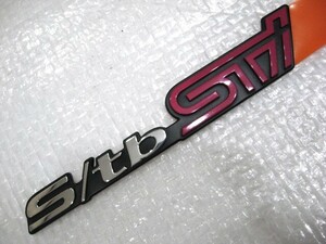 ★希少 S/tb STI S/TB STI フォレスター SF5? スバル SUBARU 新品 ロゴ リア エンブレム 1点 旧車