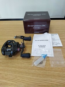 「10円スタート」リール　シマノ　SHIMANO　釣り　釣り道具　スコーピオンDC　100HG　Scorpion　DC　100HG　箱付　説明書付　フィッシング