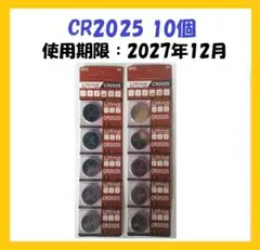 CR2025 10個 リチウムボタン電池 R100