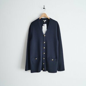 2022 / 未使用 / BLAMINK ブラミンク / Wool Cashmere 12G V-neck Cardigan ウールカシミヤ カーディガン 38 / 7915-230-0050 / 2310-0287