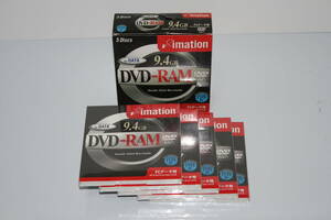 イメーション imation DVD-RAM 9.4GB カートリッジタイプ DVRAM-9.4S ５枚セット未使用