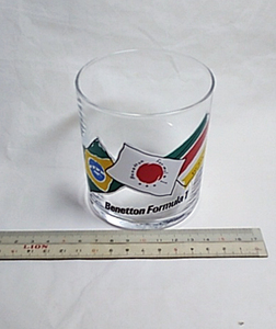 F1 Benetton／ベネトン 　(ノベルティー？）グラスカップ　中古品 