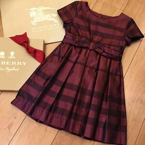 匿名送料込み★美品★　BURBERRY バーバリーチルドレン　ワンピース　ドレス　8Y 128㎝　120 130 発表会　卒業式　フォーマル　定価約5万