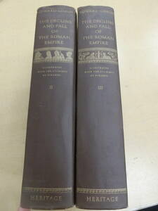 洋書/古書 EDWRD GIIBON THE DECLINE AND FALL OF THE ROMAN EMPIRE Ⅱ、Ⅲセット [55-365]◆送料無料(北海道・沖縄・離島は除く)◆