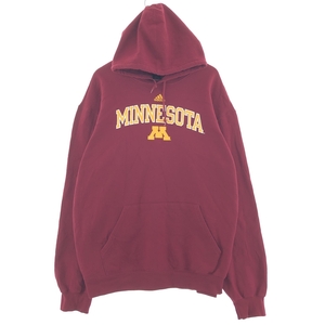 古着 アディダス adidas MINNESOTA,TWIN CITIES ミネソタ大学 カレッジ スウェットプルオーバーパーカー メンズXXL /taa002543