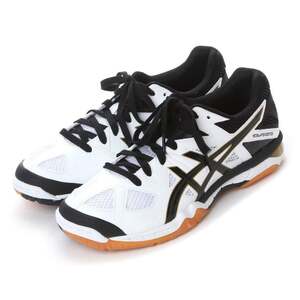 26㎝ アシックス ゲルタックティク 白/黒 TVR713 51 asics GEL-TACTIC バレーボールシューズ