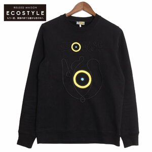 LOEWE ロエベ H664341X66 21AW EYE NATURE エンブロイダリースウェットシャツ ブラック M トップス コットン メンズ 中古