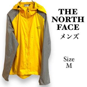 G1192 ザーノースフェイス【M】メンズ　マウンテンジャケット　軽い　黄色